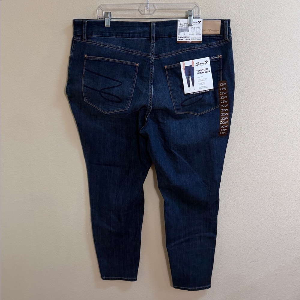 NWT Size 22W Seven7 Tummyless Skinny Jean - Picture 4 of 9